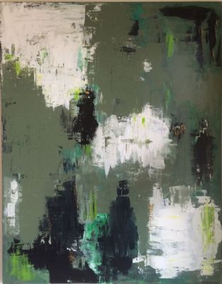 Green Abstract 80 x 100